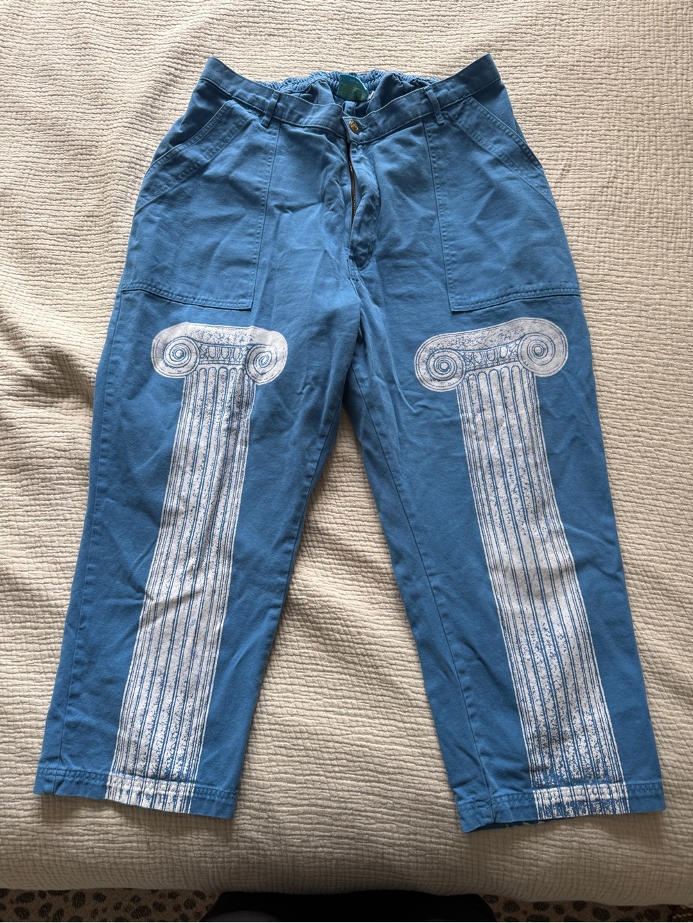Big Bud Press Work Pants with White Column Print